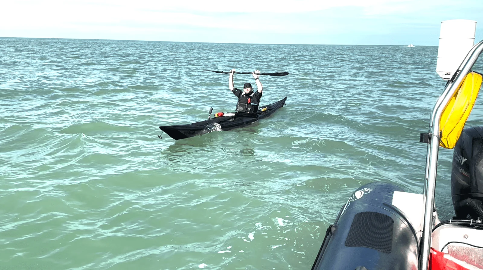 Solo Crossing English Channel scenery