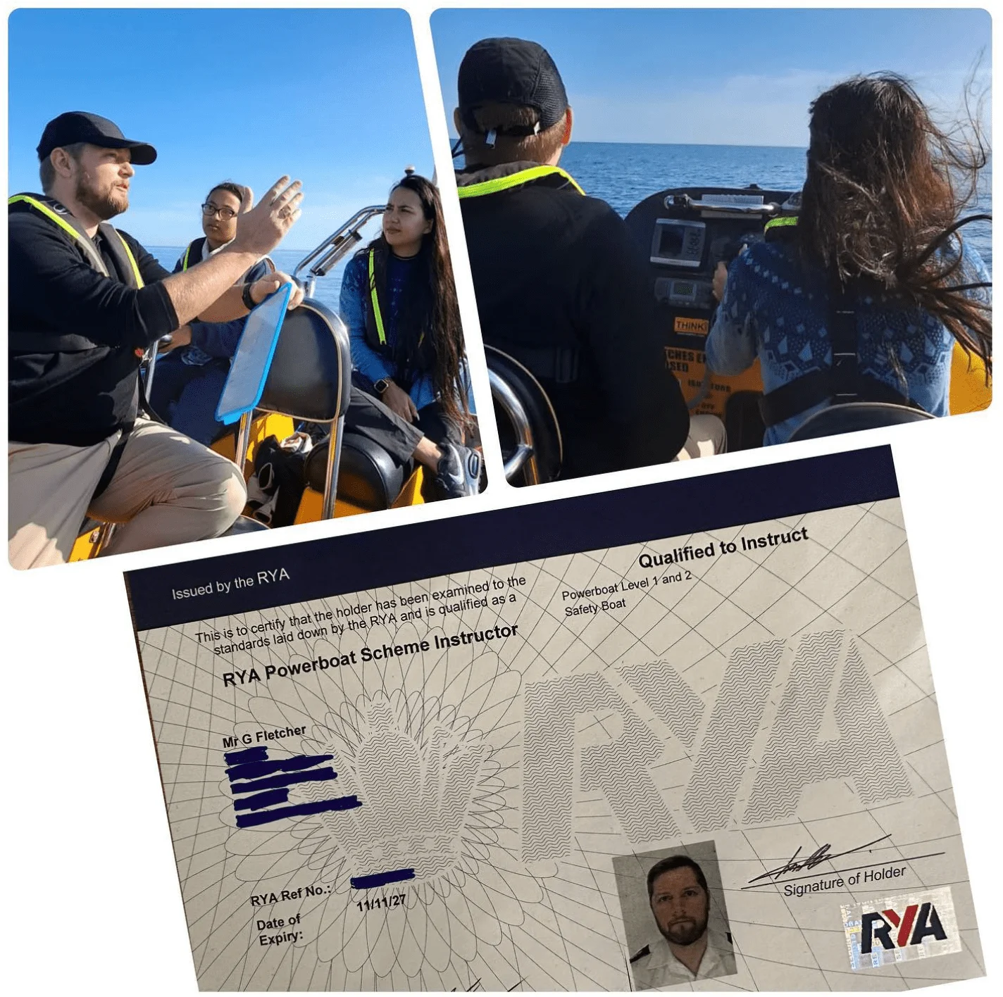 RYA powerboat training